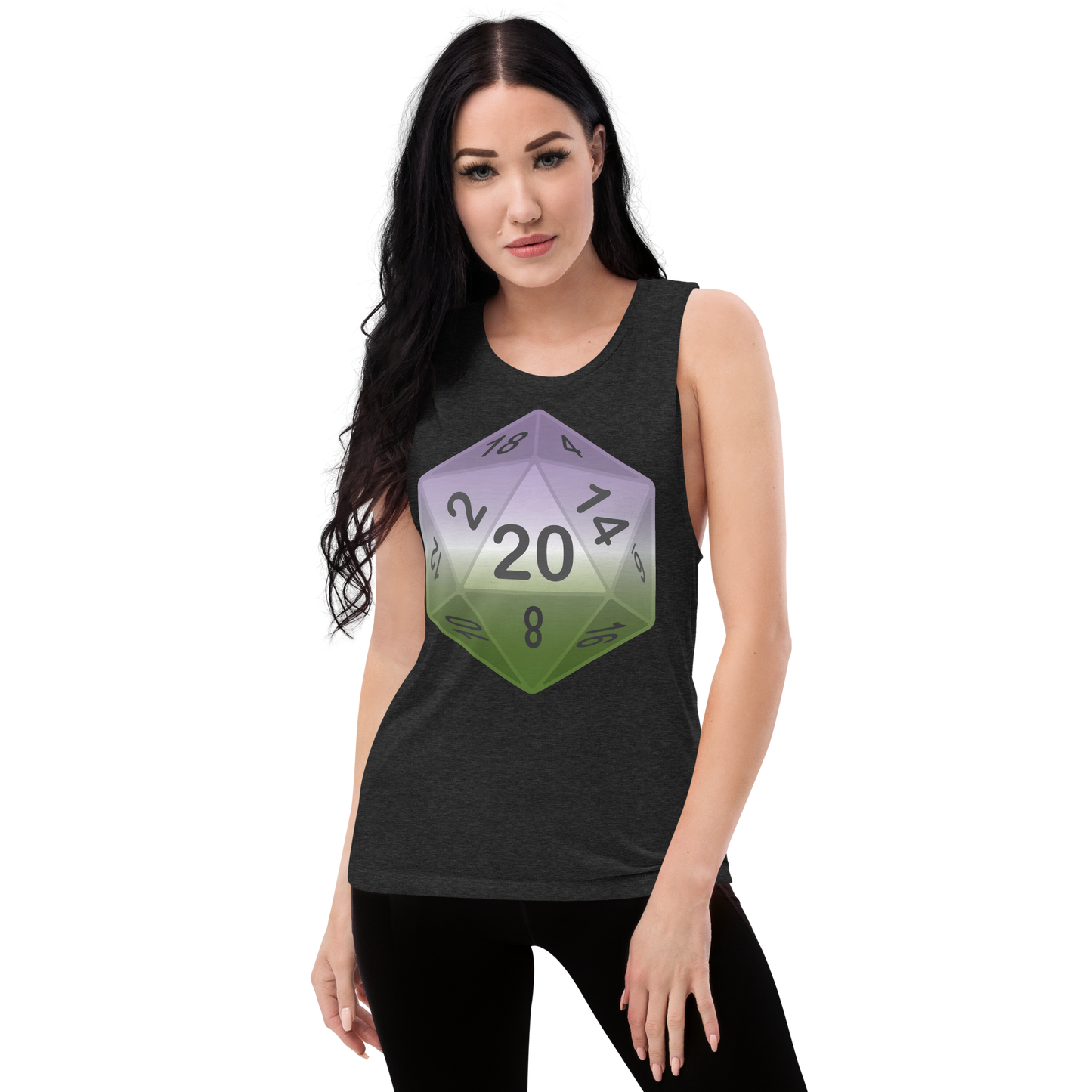 Pride Dice - Genderqueer Ladies’ Muscle Tank