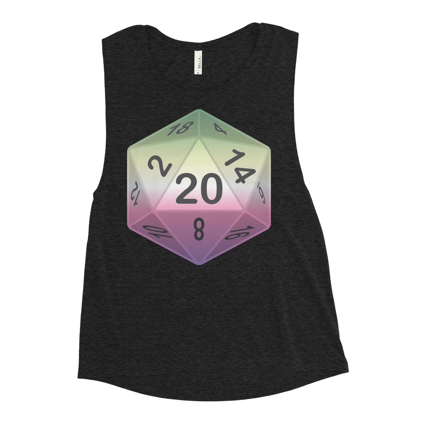 Pride Dice - Genderfae Ladies’ Muscle Tank