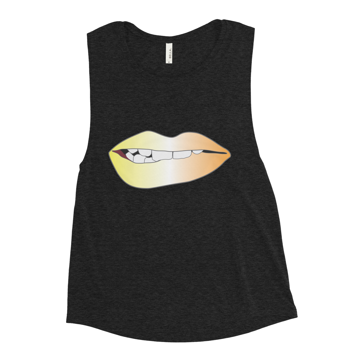 Biting Lips - Maverique Pride - Gradient Ladies’ Muscle Tank