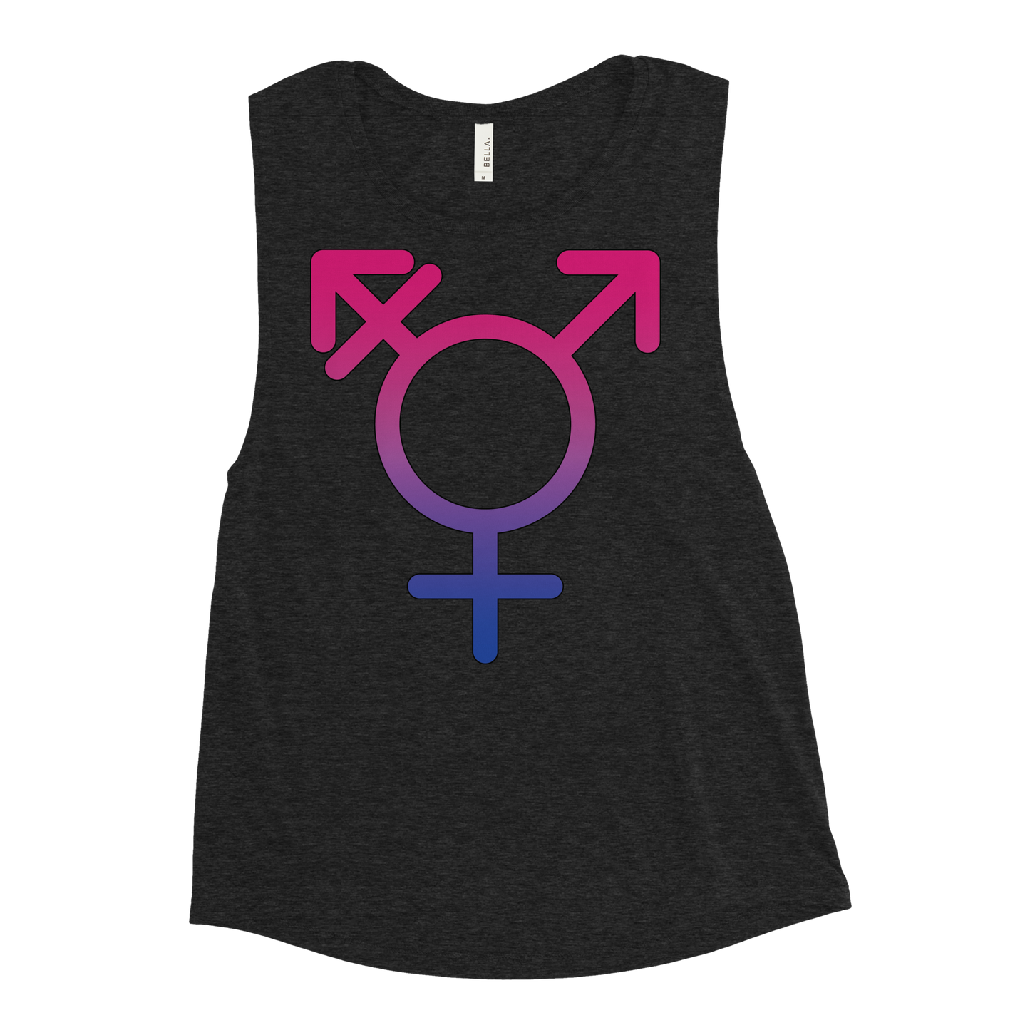 Transgender Symbol - Bisexual Pride Ladies’ Muscle Tank