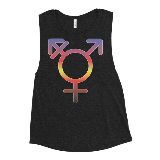 Transgender Symbol - Polyamory Pride Ladies’ Muscle Tank