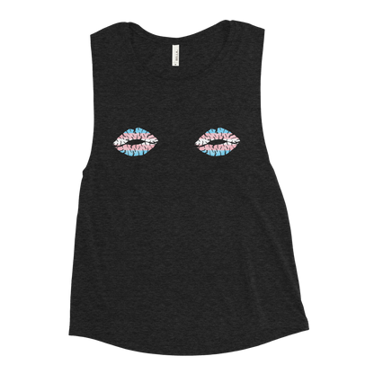 Trans Boob Kisses Ladies’ Muscle Tank