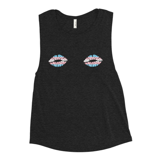 Trans Boob Kisses Ladies’ Muscle Tank