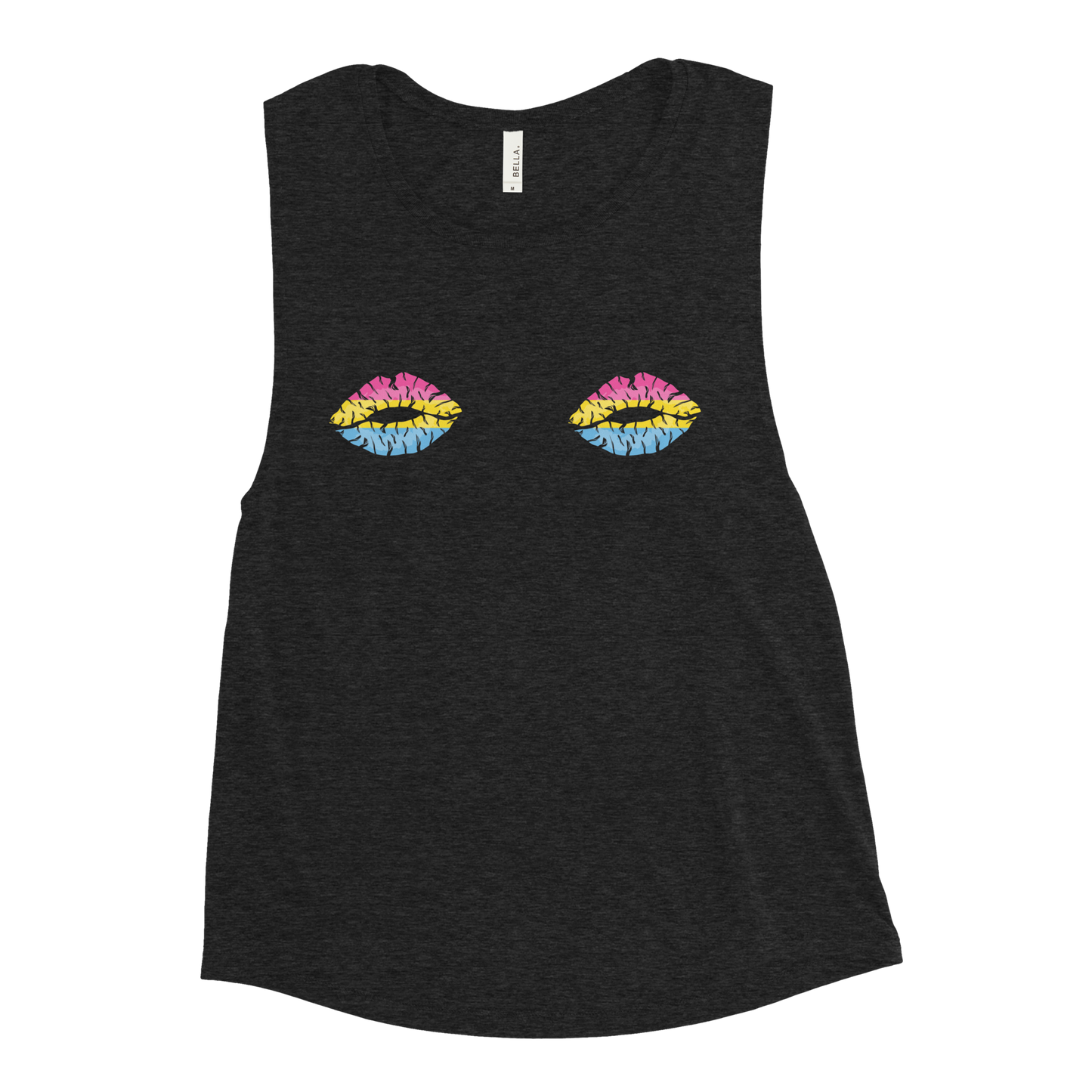 Pan Boob Kisses Ladies’ Muscle Tank