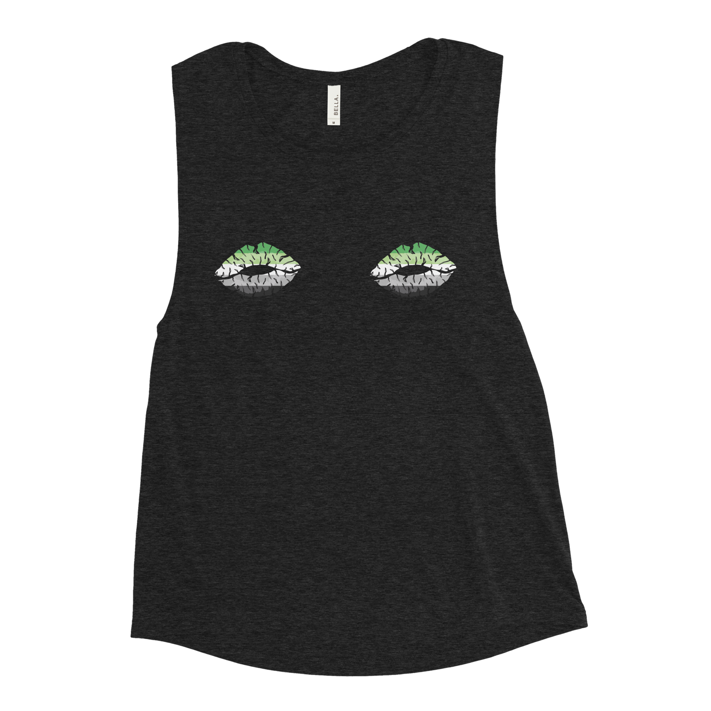 Aro Boob Kisses Ladies’ Muscle Tank