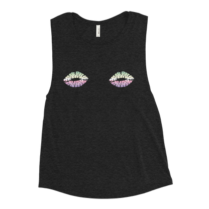 Genderfae Boob Kisses Ladies’ Muscle Tank