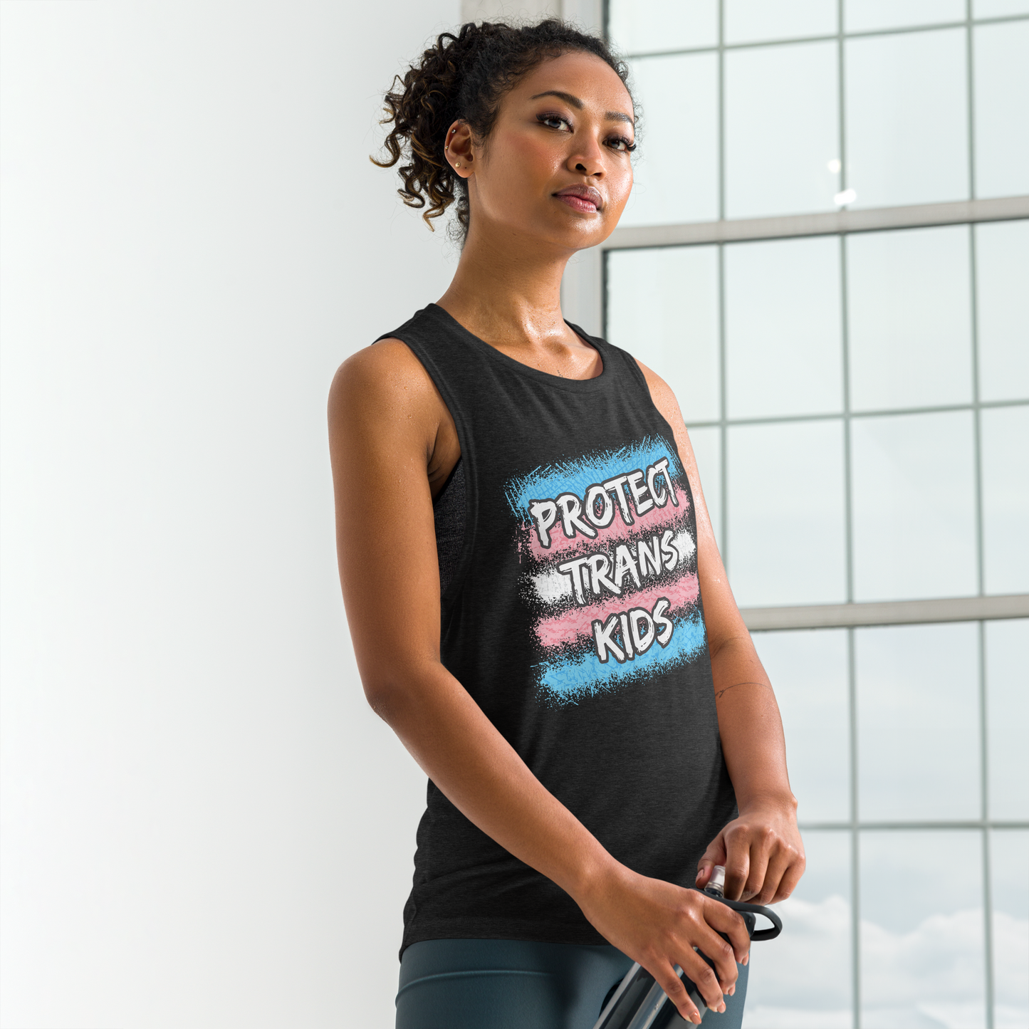 Protect Trans Kids Ladies’ Muscle Tank