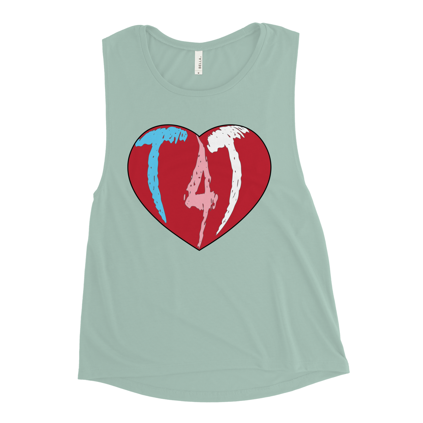 T4T Heart Ladies’ Muscle Tank