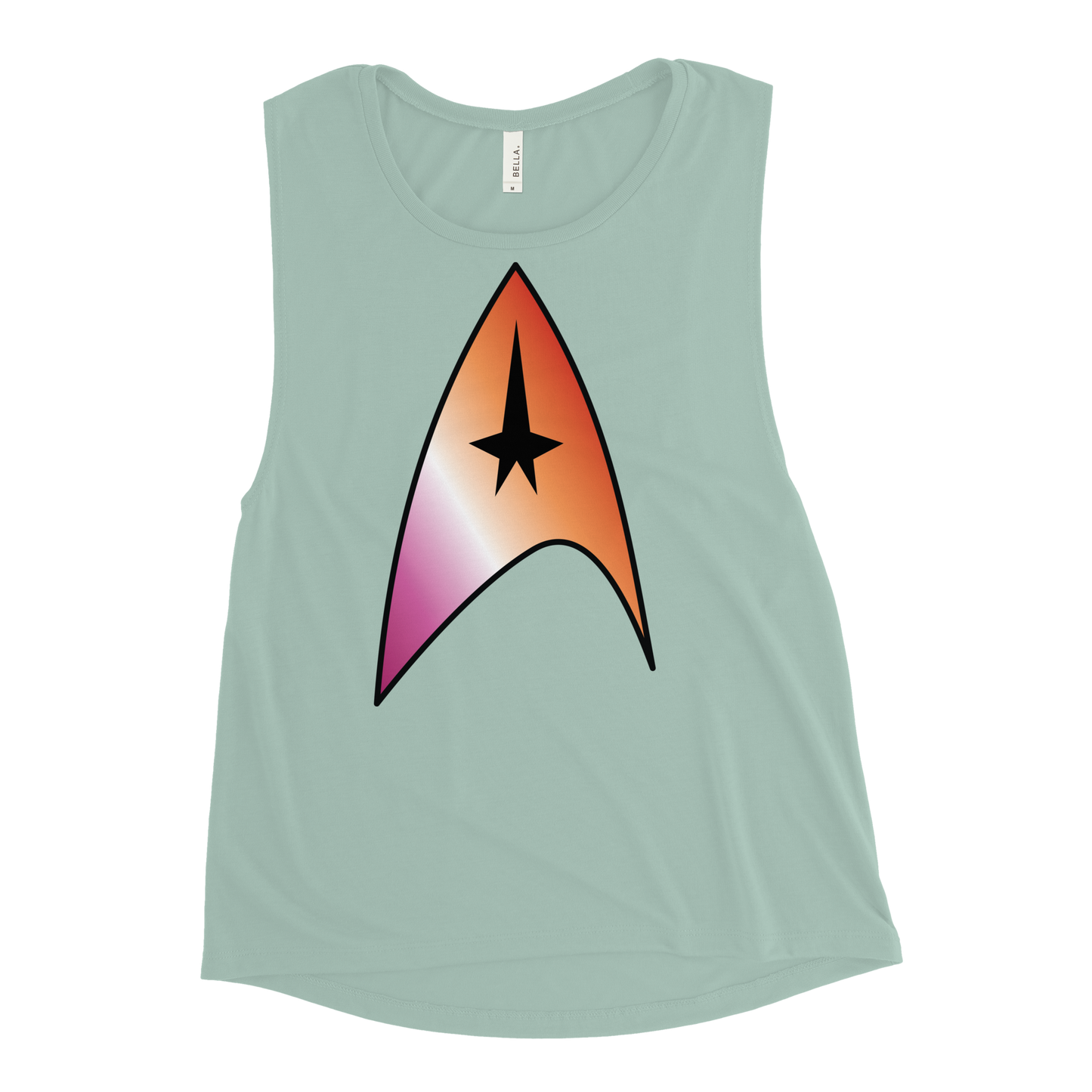 Starfleet Insignia - Lesbian Pride Ladies’ Muscle Tank