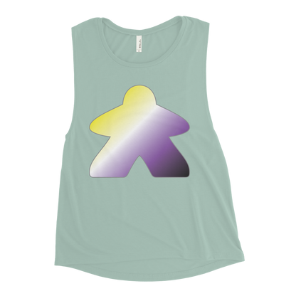 Queerple - Non-binary Pride Ladies’ Muscle Tank