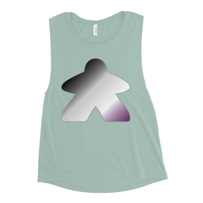 Queerple - Asexual/Demisexual Pride Ladies’ Muscle Tank