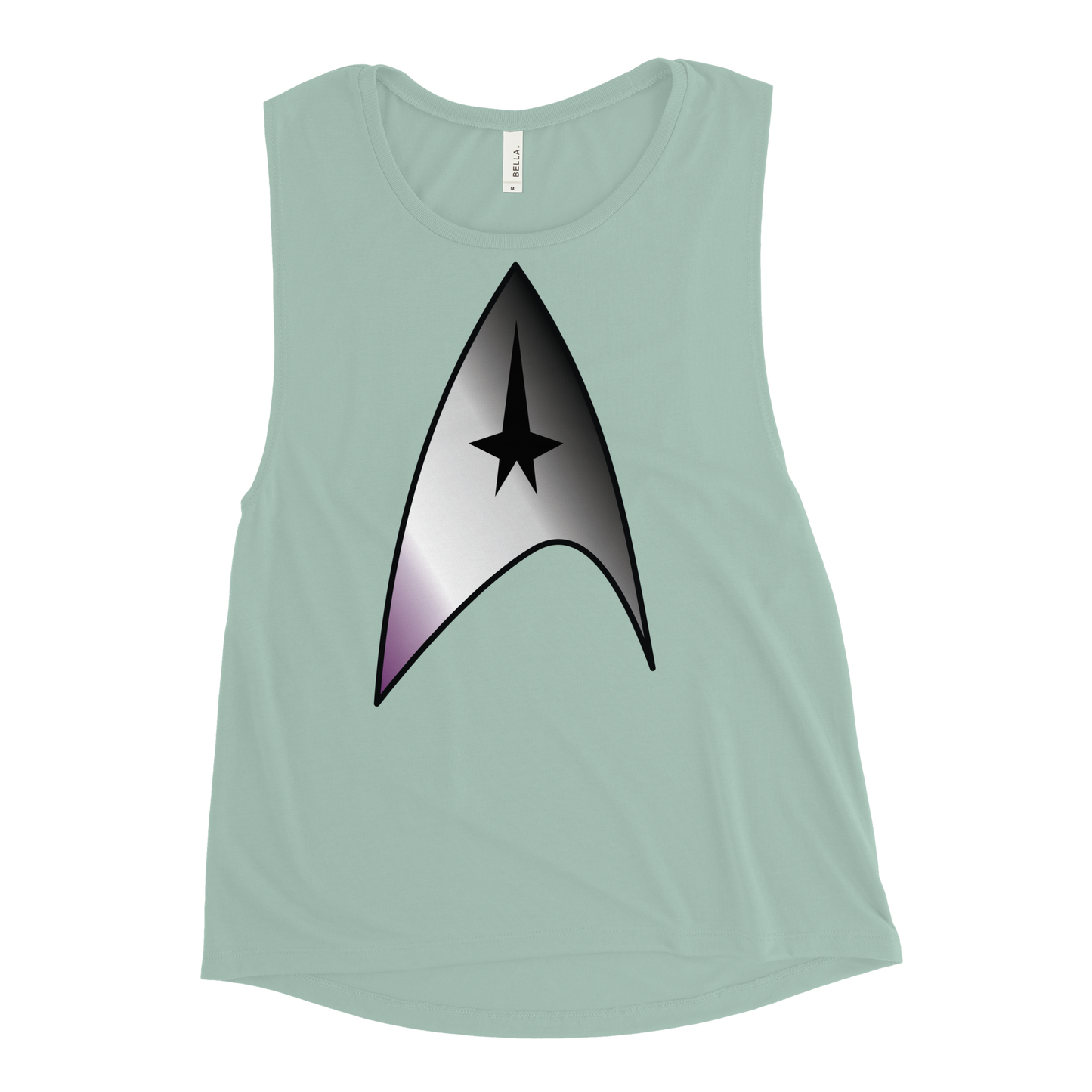 Starfleet Insignia - Asexual/Demisexual Pride Ladies’ Muscle Tank