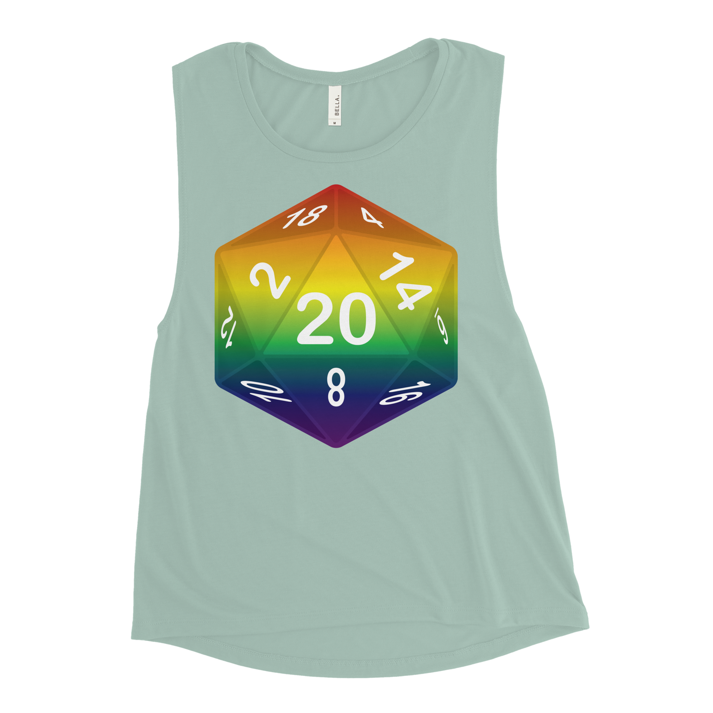 Pride Dice - Rainbow Ladies’ Muscle Tank