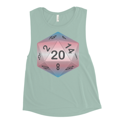 Pride Dice - Transgender Ladies’ Muscle Tank