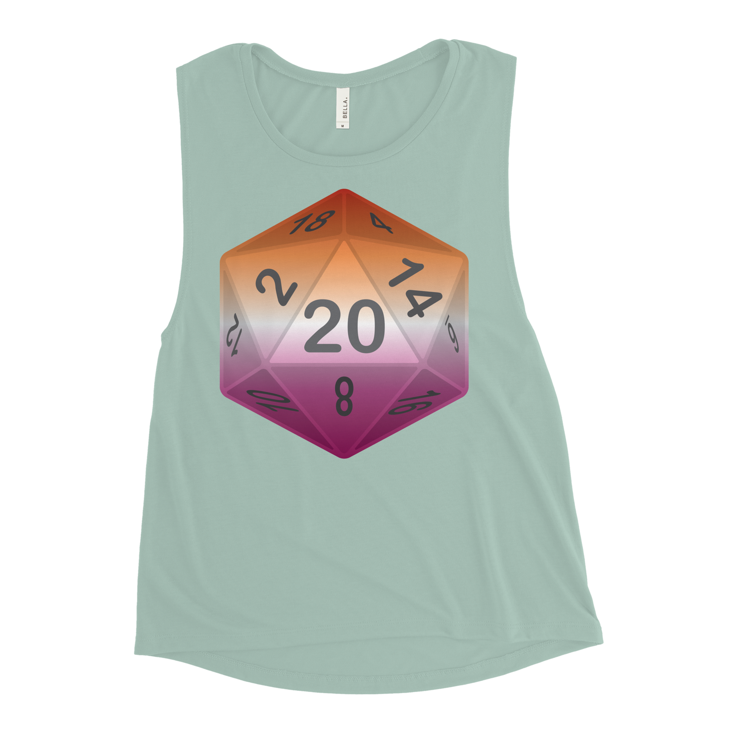 Pride Dice - Lesbian Ladies’ Muscle Tank