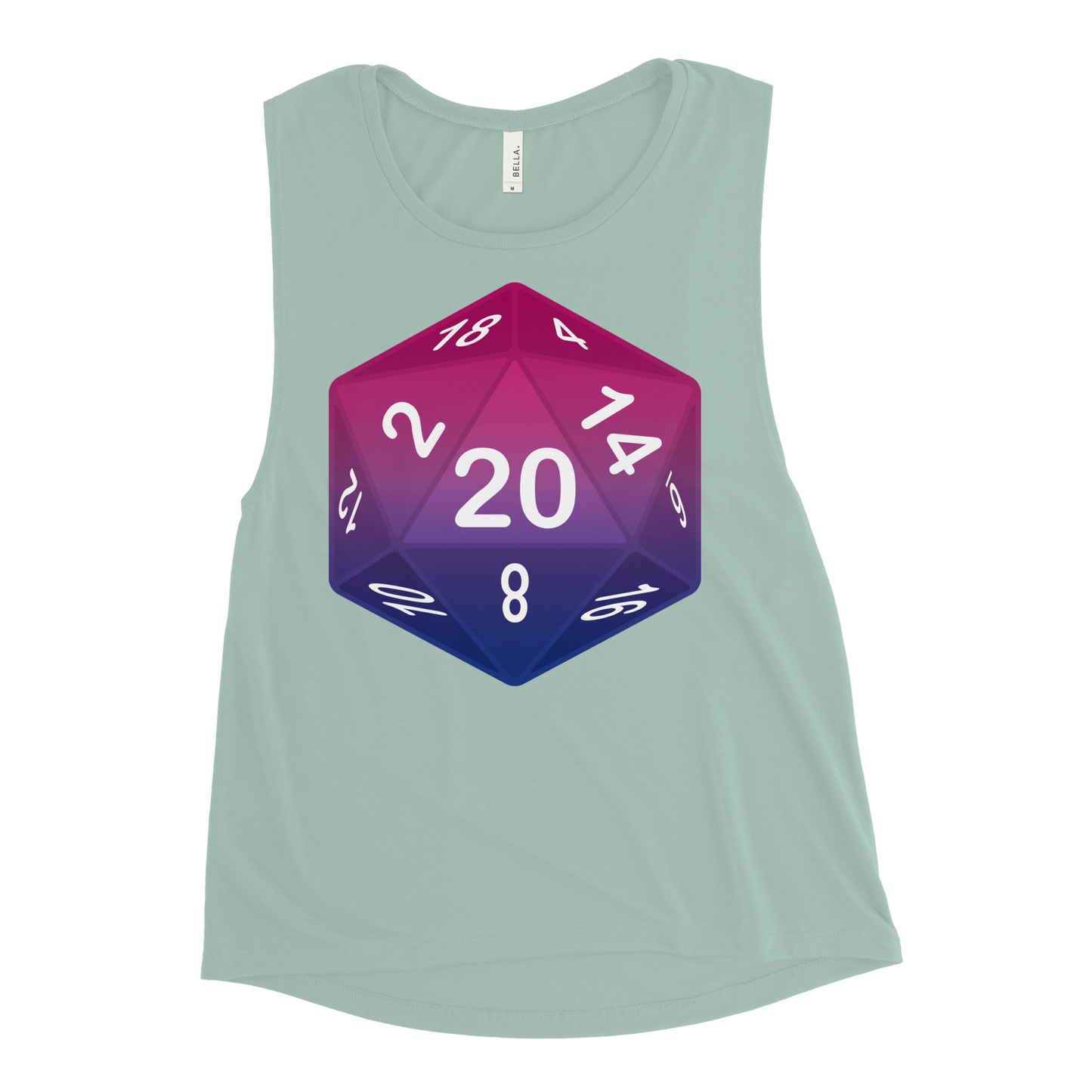 Pride Dice - Bisexual Ladies’ Muscle Tank