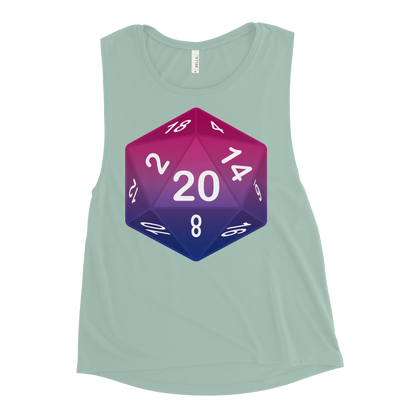 Pride Dice - Bisexual Ladies’ Muscle Tank