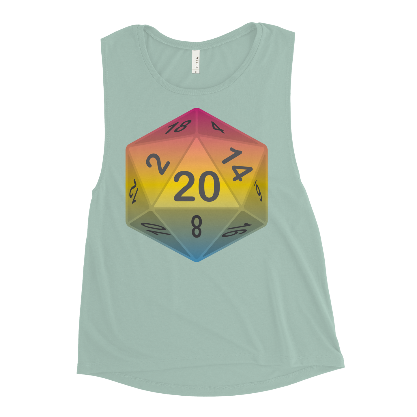 Pride Dice - Pansexual Ladies’ Muscle Tank