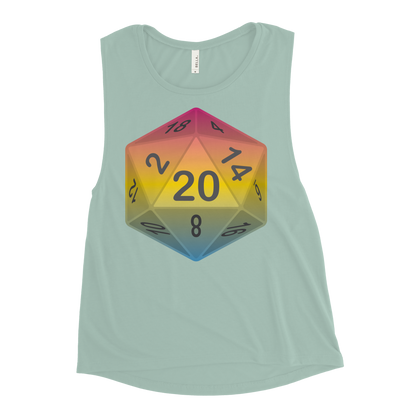 Pride Dice - Pansexual Ladies’ Muscle Tank