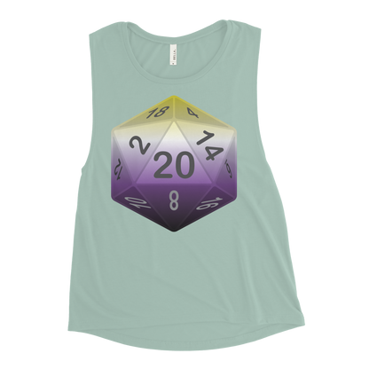 Pride Dice - Non-binary Ladies’ Muscle Tank