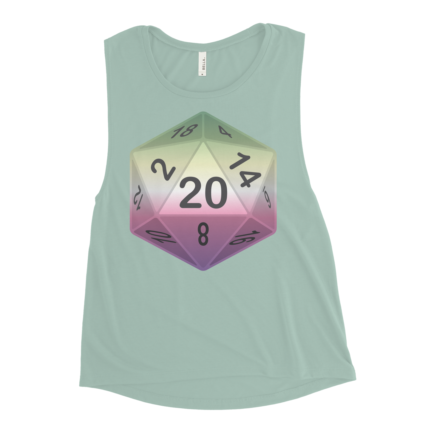 Pride Dice - Genderfae Ladies’ Muscle Tank