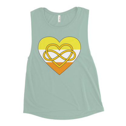 Polyamory Infinity Heart Maverique Pride Ladies’ Muscle Tank