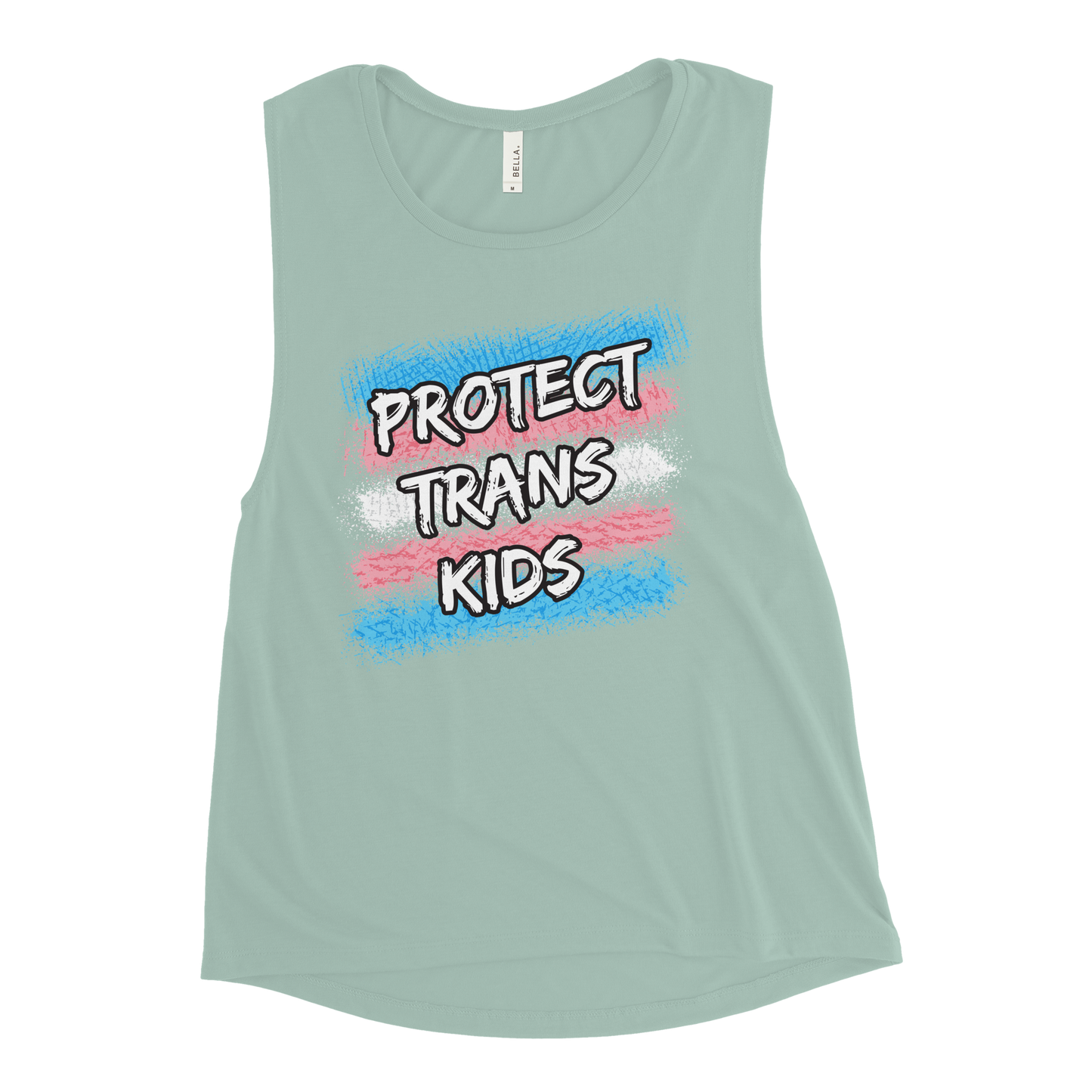 Protect Trans Kids Ladies’ Muscle Tank