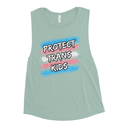 Protect Trans Kids Ladies’ Muscle Tank