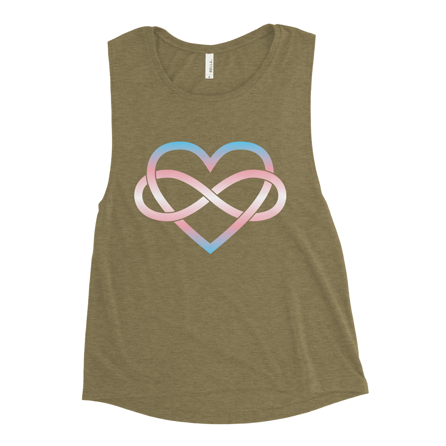 Polyamory Infinity Heart - Trans Ladies’ Muscle Tank