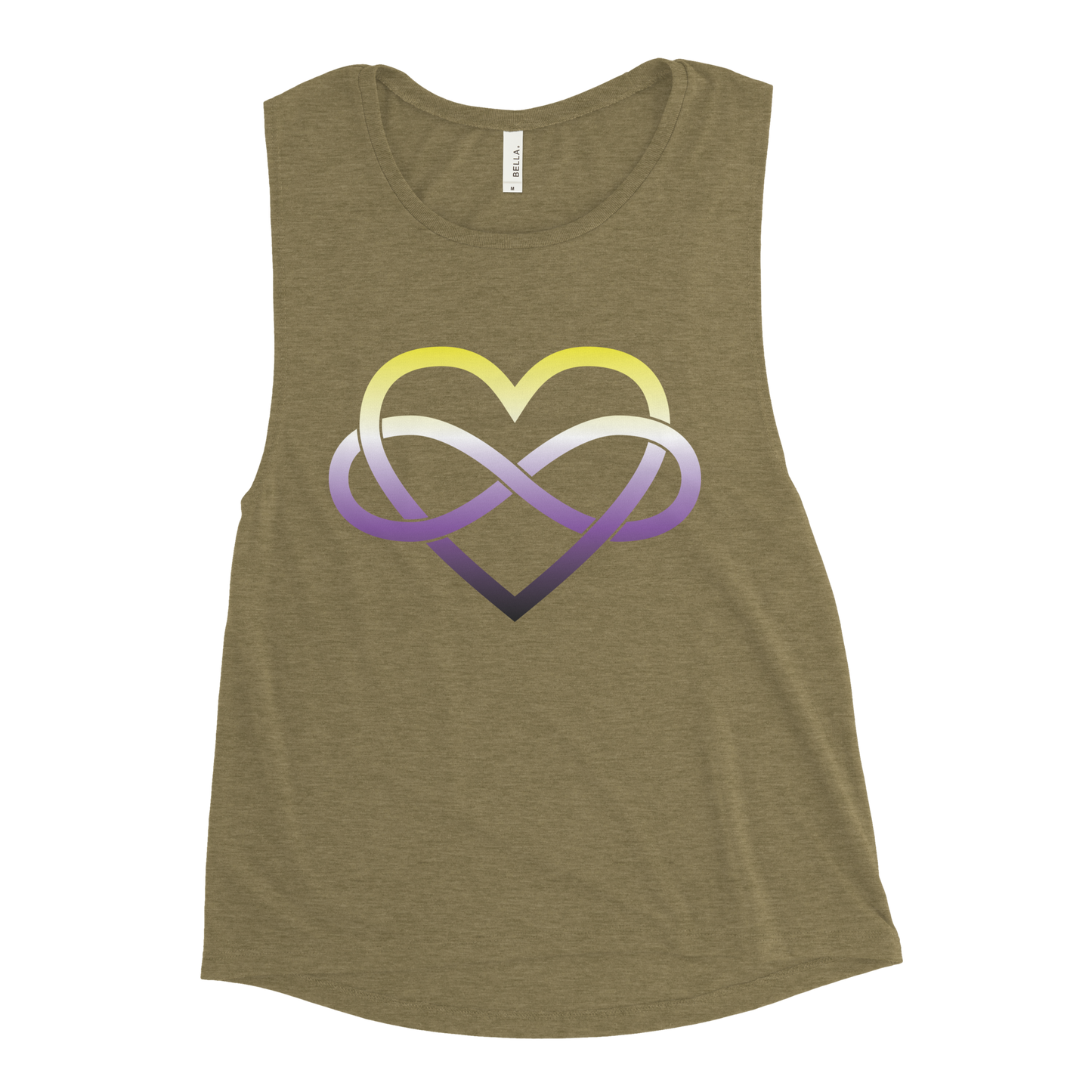 Polyamory Infinity Heart - Non-binary Ladies’ Muscle Tank