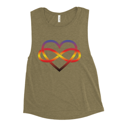 Polyamory Infinity Heart - Polyamory Ladies’ Muscle Tank