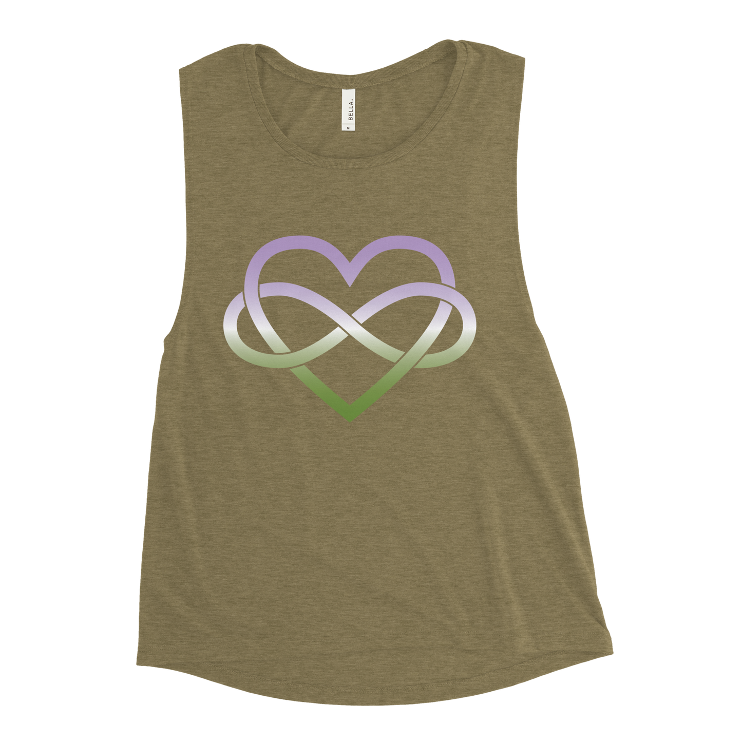 Polyamory Infinity Heart - Genderqueer Ladies’ Muscle Tank