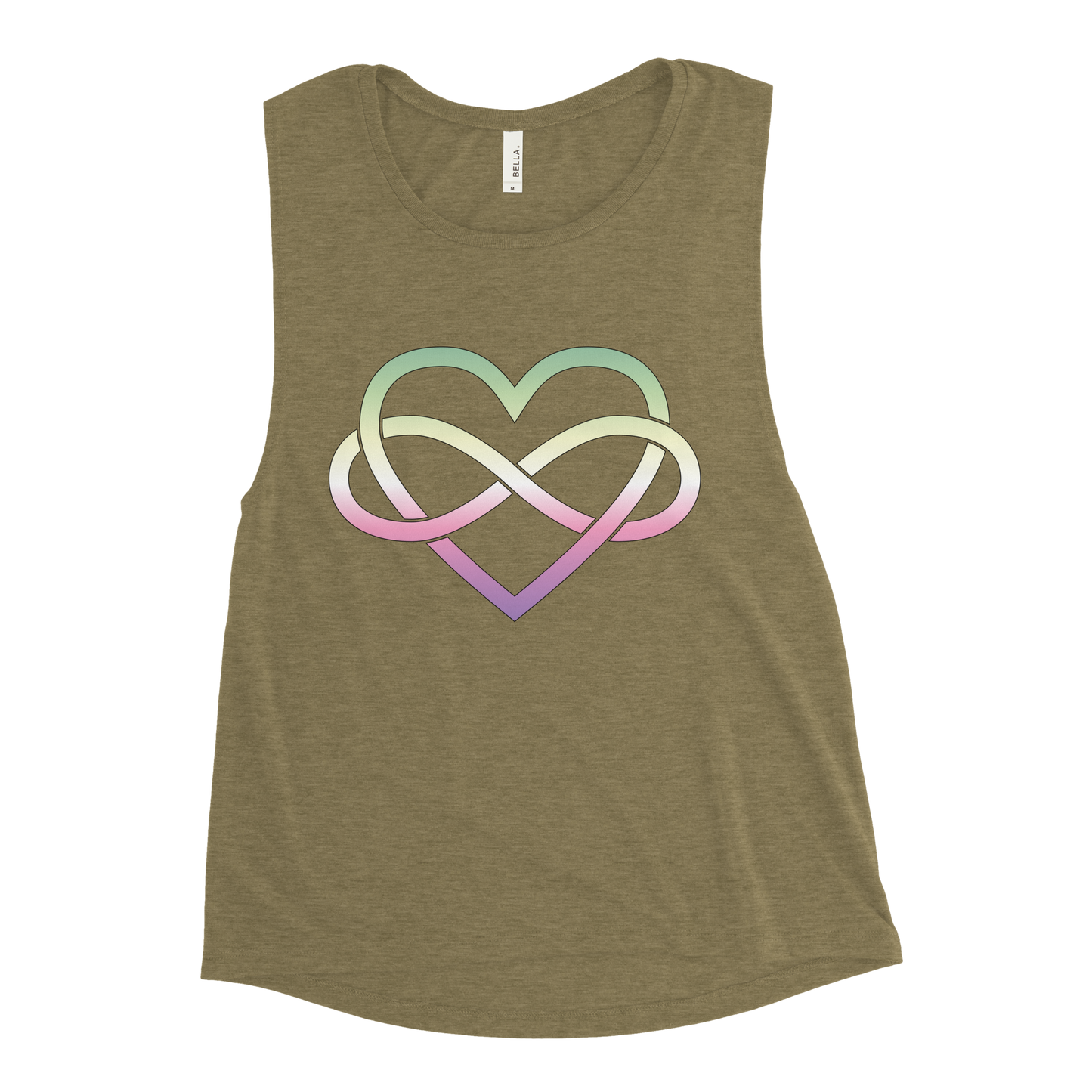 Polyamory Infinity Heart - Genderfae Ladies’ Muscle Tank