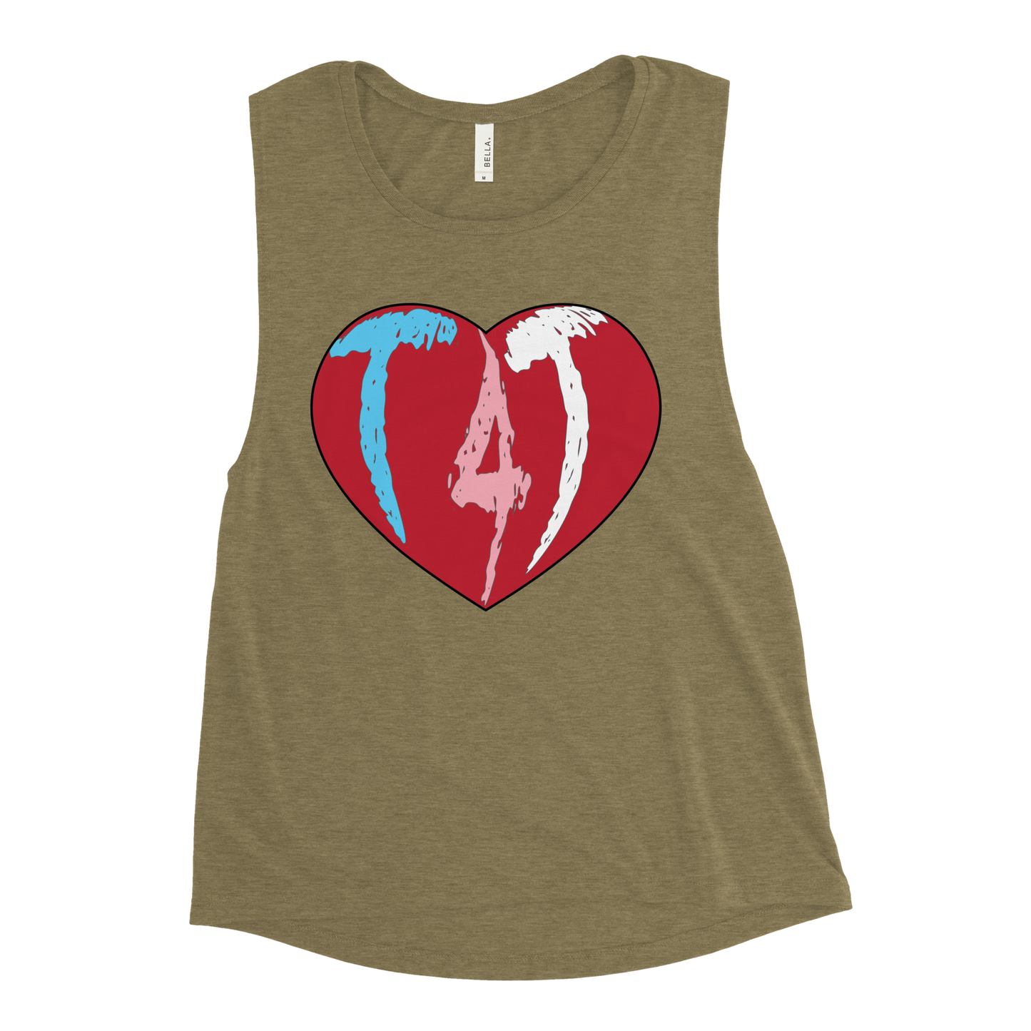 T4T Heart Ladies’ Muscle Tank