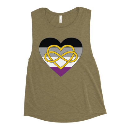 Polyamory Infinity Heart Asexual Pride Ladies’ Muscle Tank