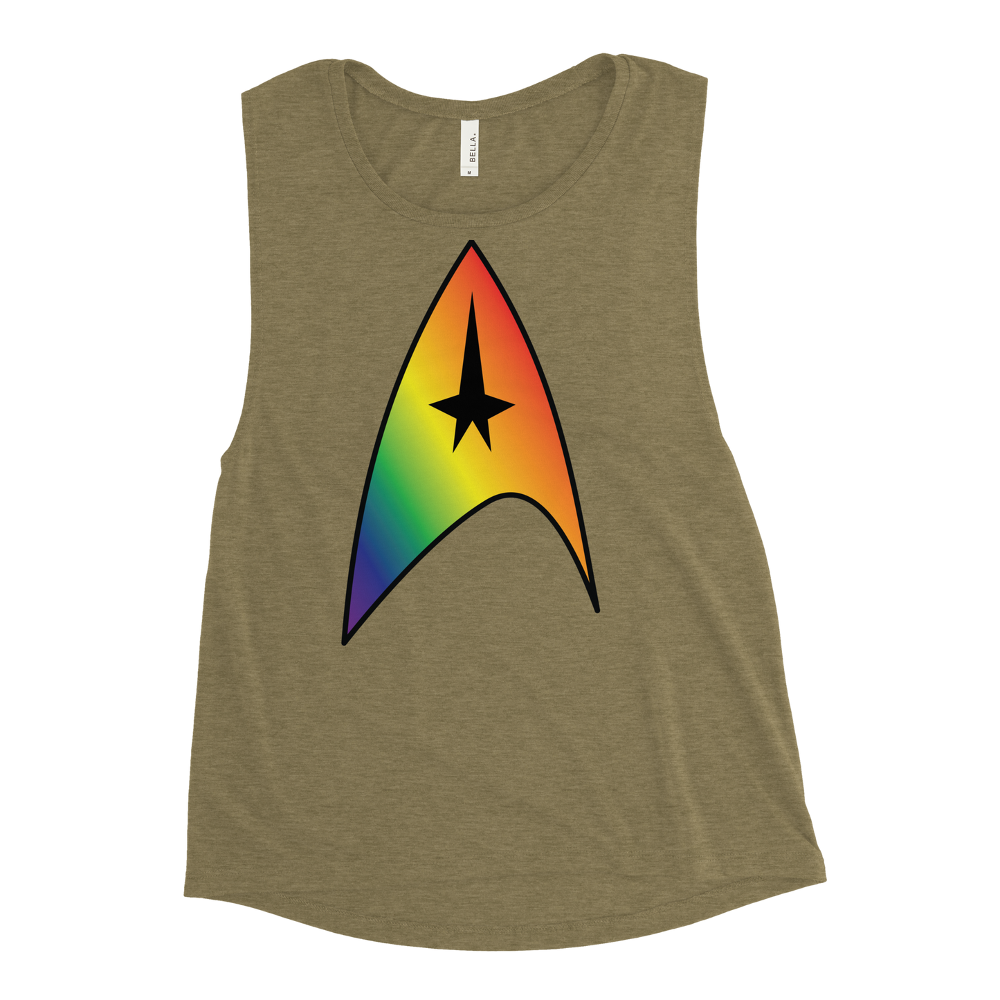 Starfleet Insignia - Rainbow Pride Ladies’ Muscle Tank