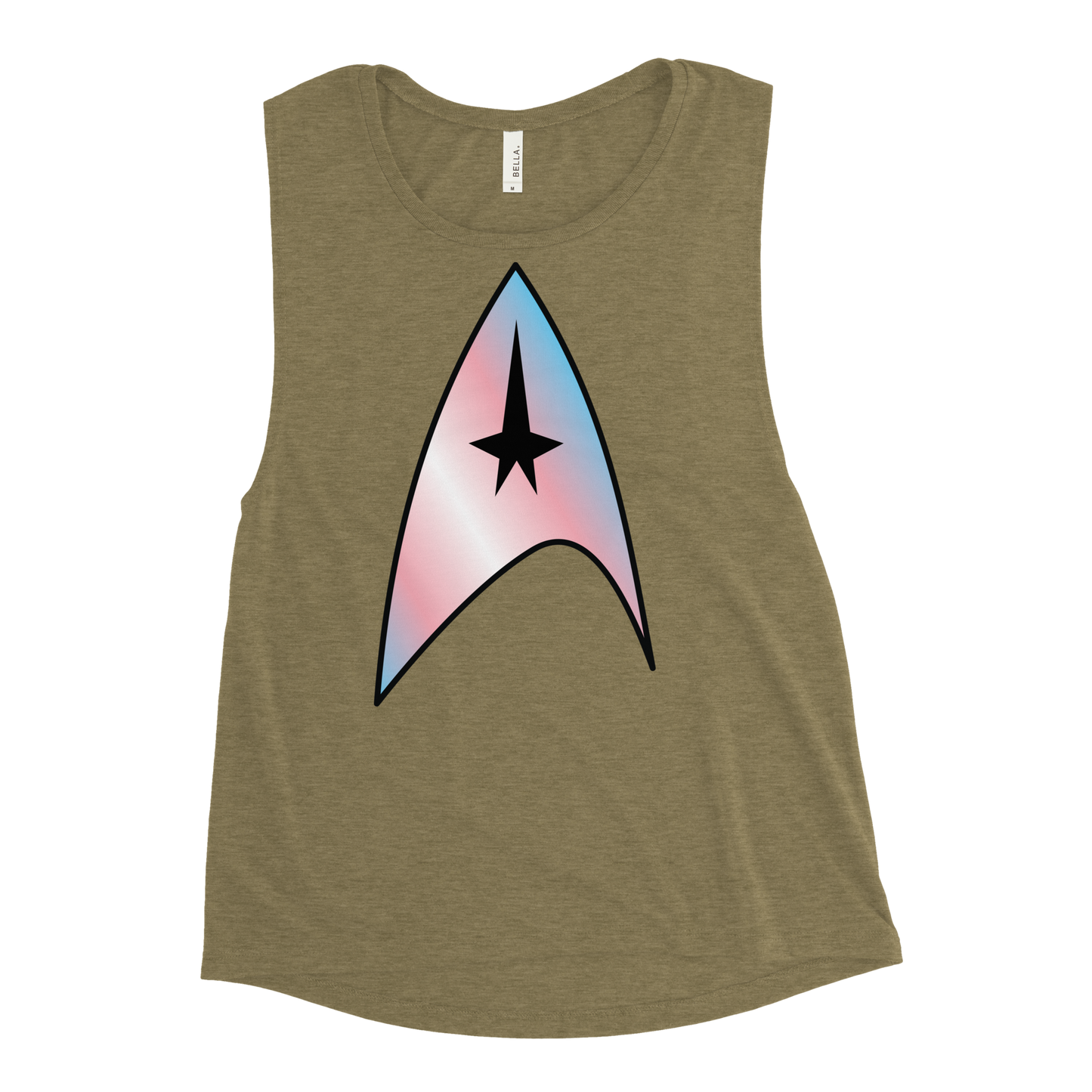 Starfleet Insignia - Trans Pride Ladies’ Muscle Tank