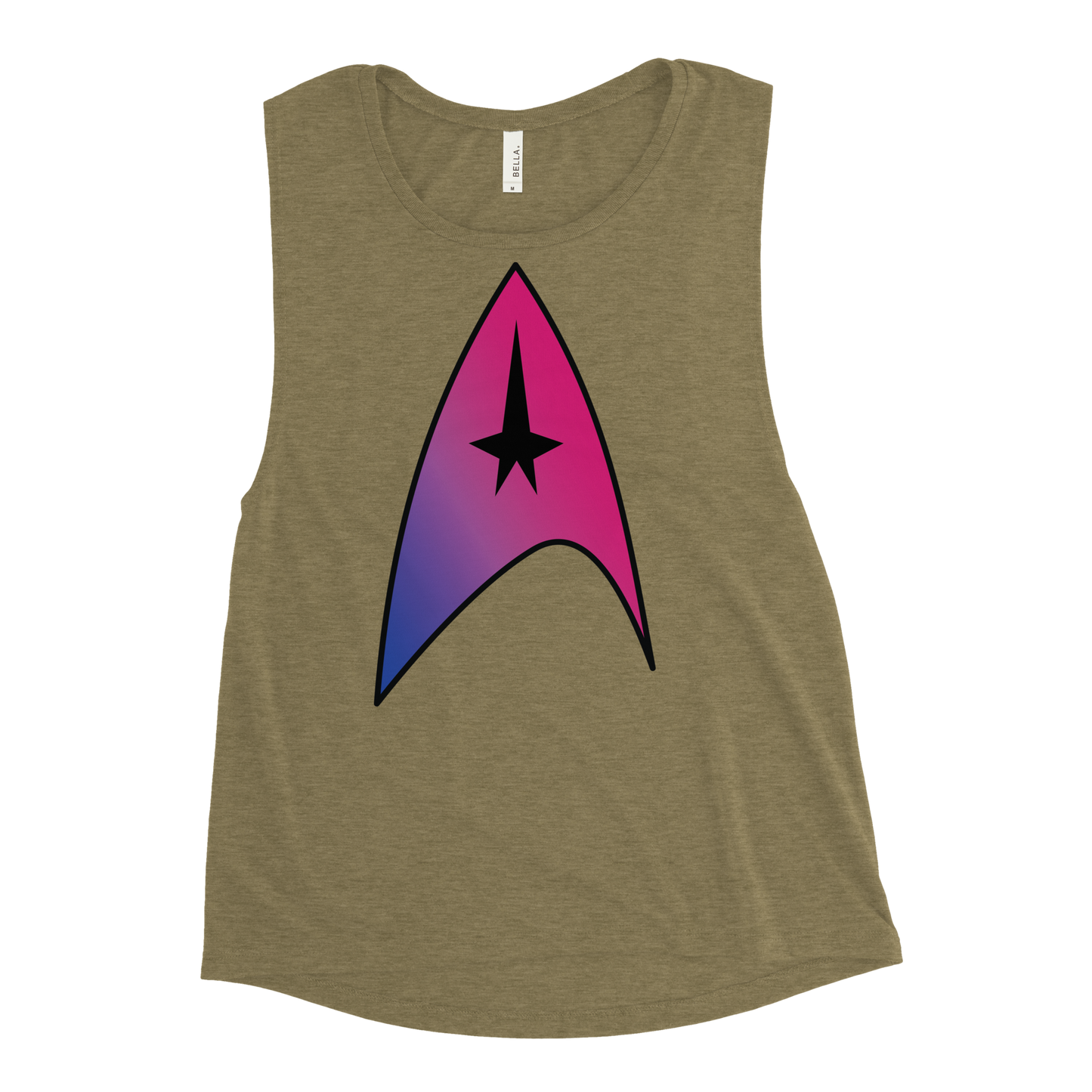 Starfleet Insignia - Bisexual Pride Ladies’ Muscle Tank