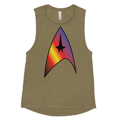 Starfleet Insignia - Polyamory Pride Ladies’ Muscle Tank