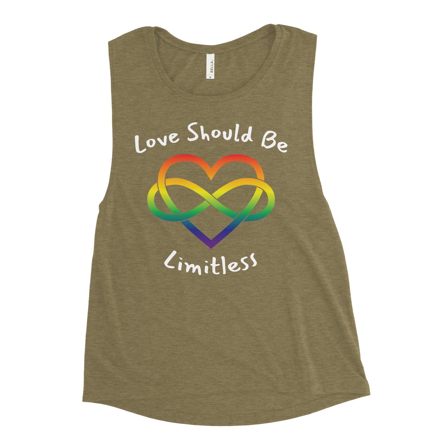 Love Should Be Limitless Ladies’ Muscle Tank