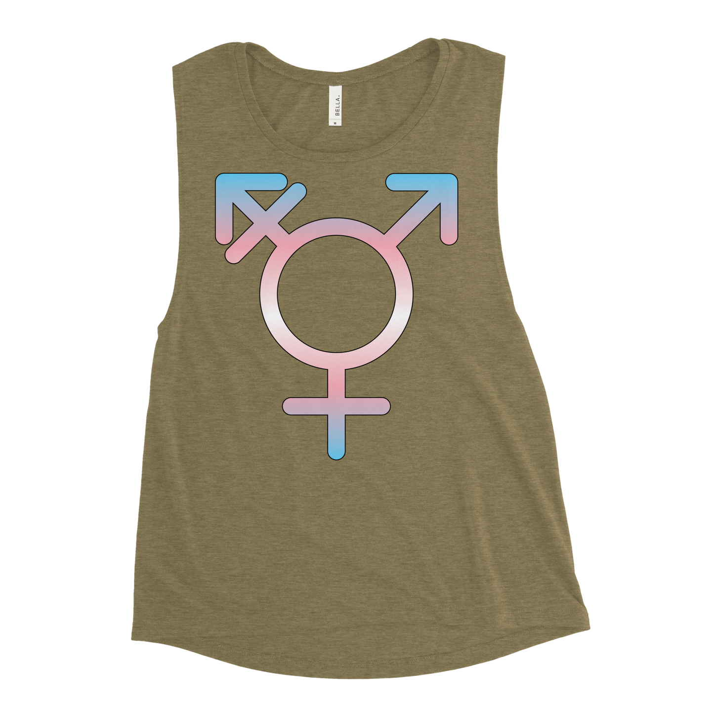 Transgender Symbol - Trans Pride Ladies’ Muscle Tank