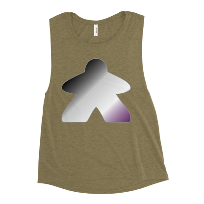 Queerple - Asexual/Demisexual Pride Ladies’ Muscle Tank