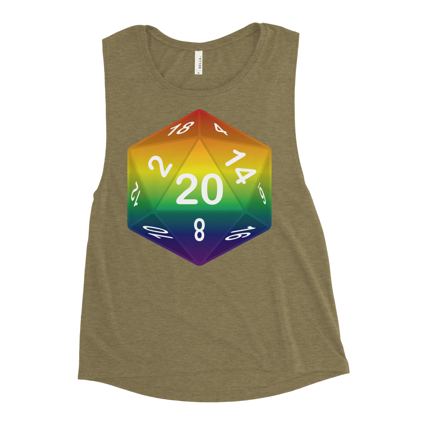 Pride Dice - Rainbow Ladies’ Muscle Tank