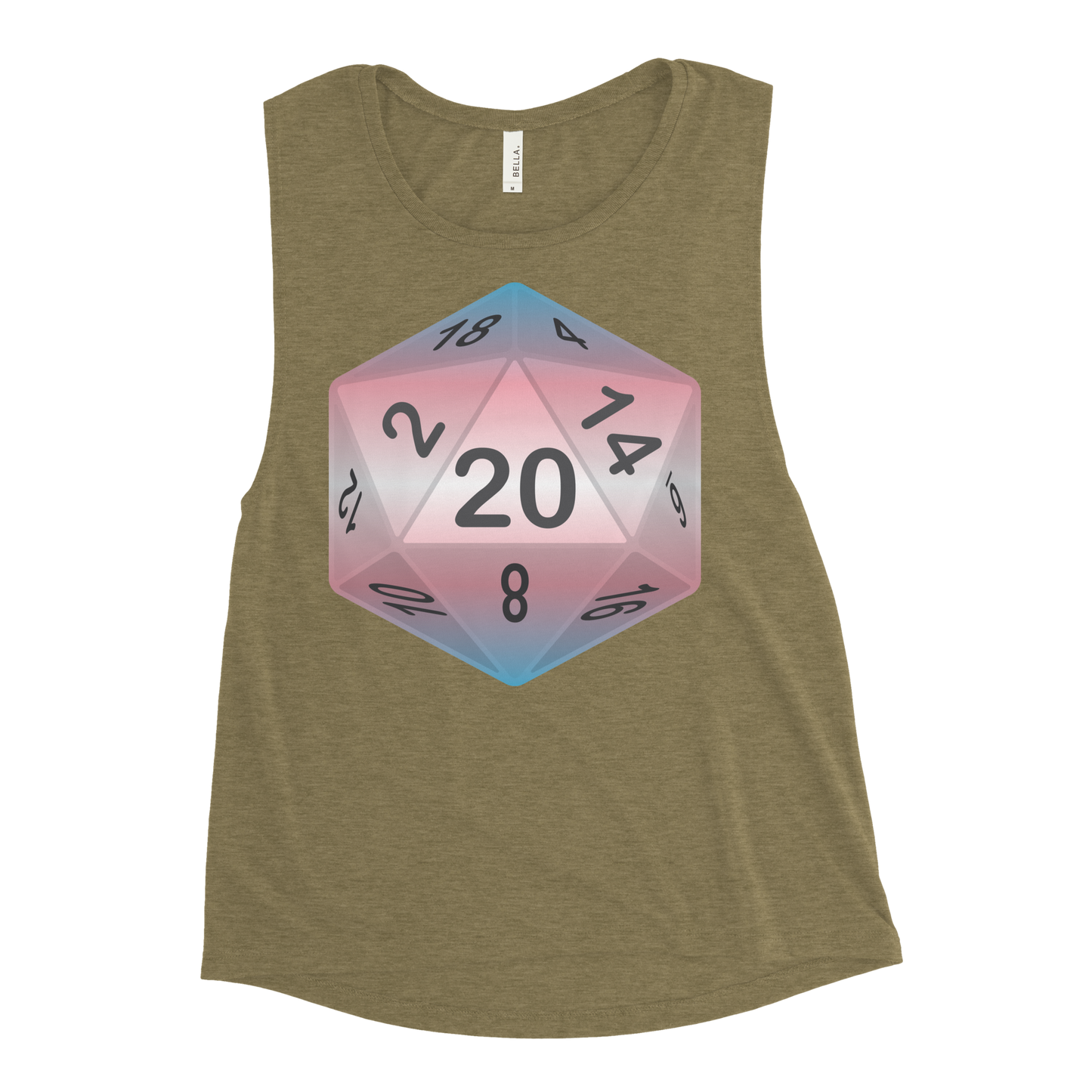 Pride Dice - Transgender Ladies’ Muscle Tank