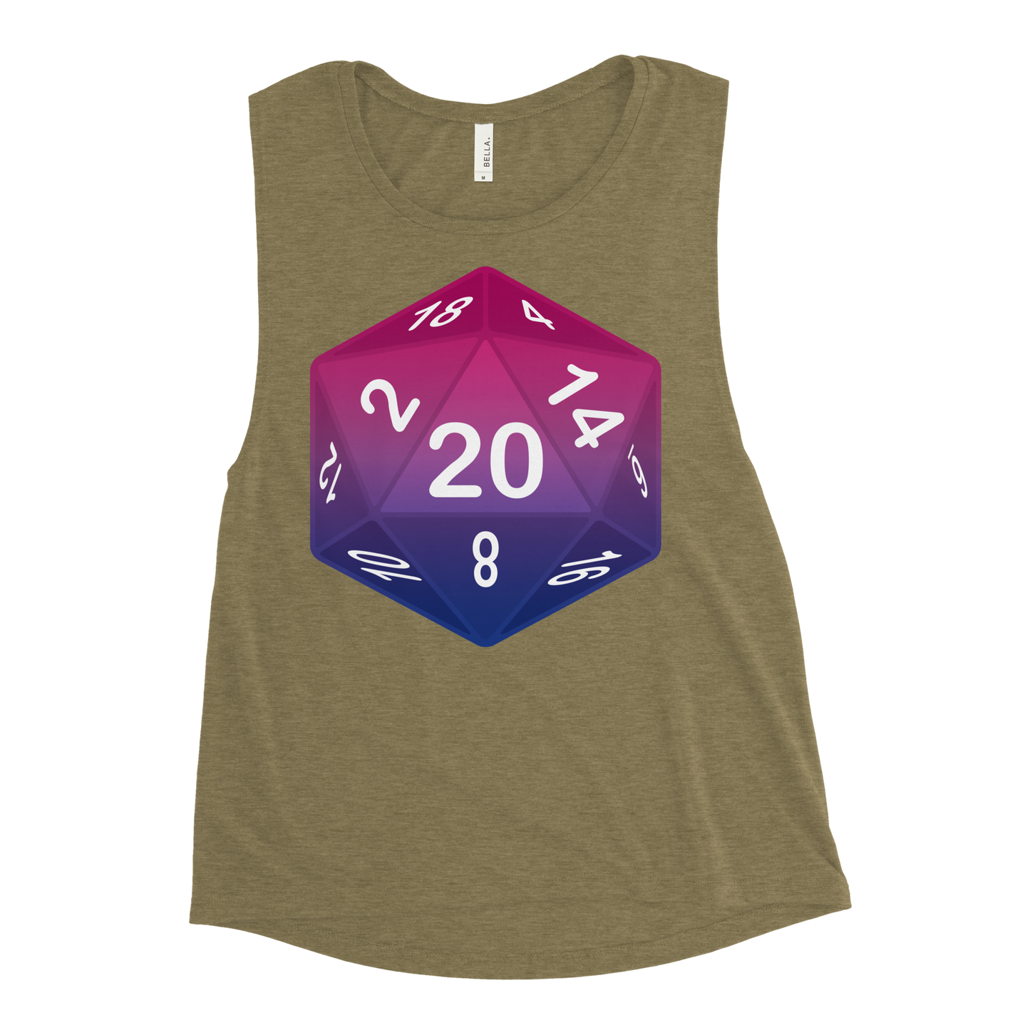 Pride Dice - Bisexual Ladies’ Muscle Tank