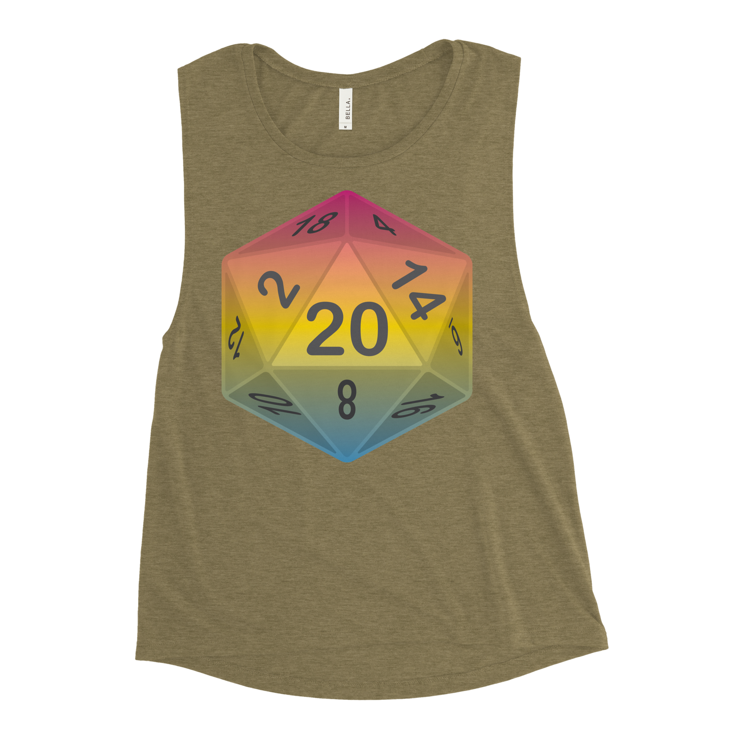 Pride Dice - Pansexual Ladies’ Muscle Tank