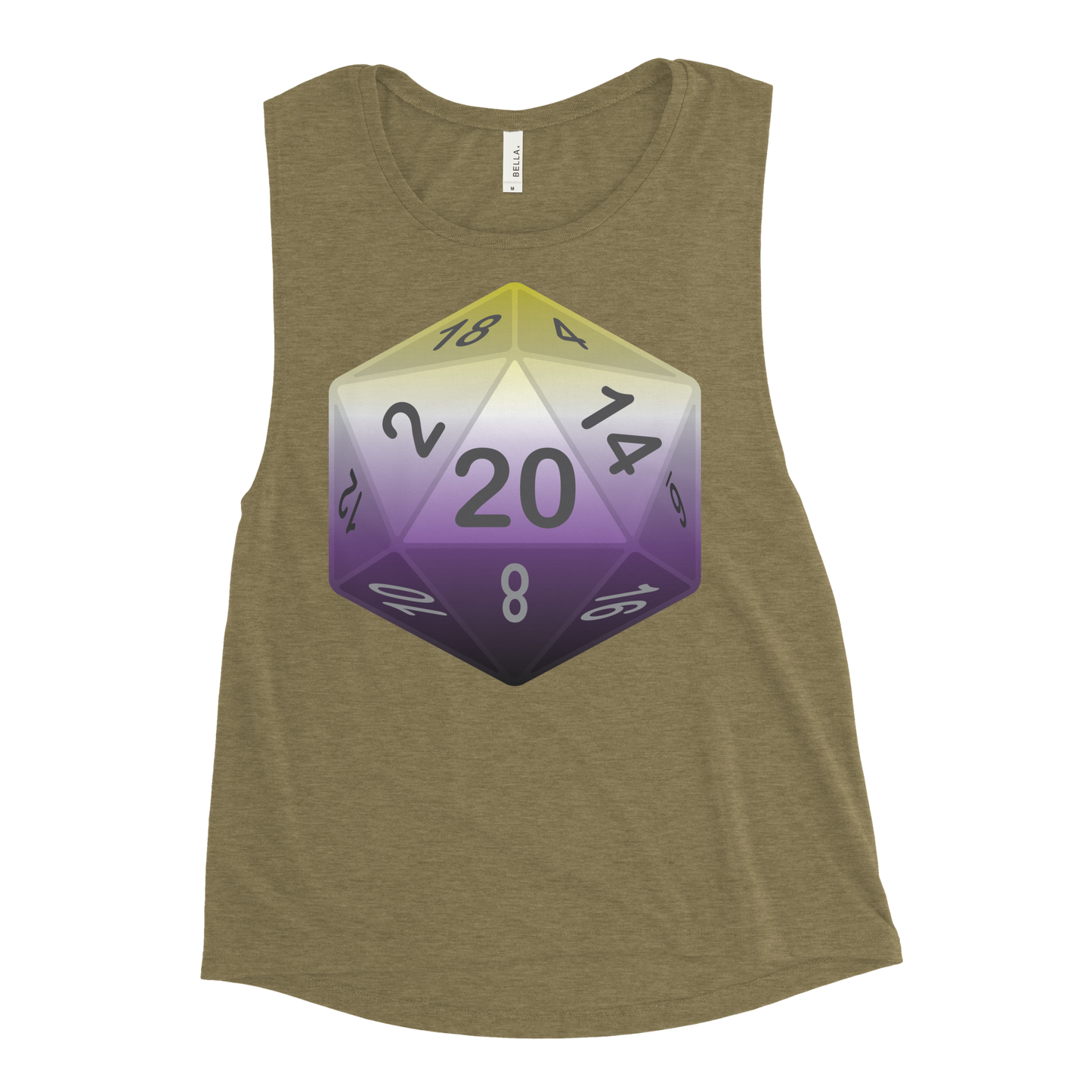 Pride Dice - Non-binary Ladies’ Muscle Tank