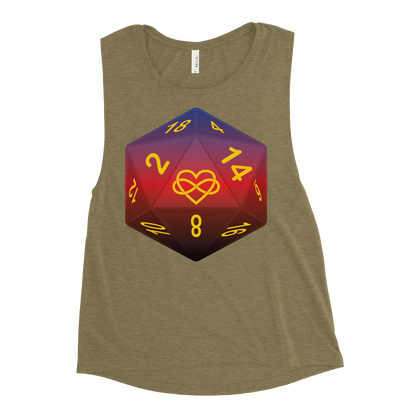 Pride Dice - Polyamory Ladies’ Muscle Tank