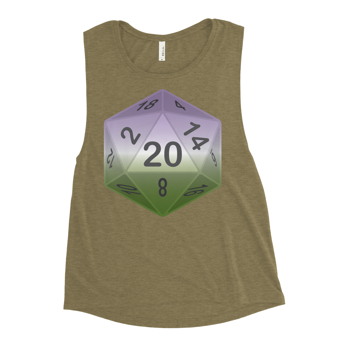 Pride Dice - Genderqueer Ladies’ Muscle Tank