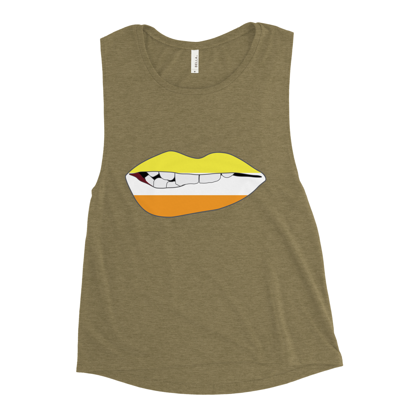 Biting Lips - Maverique Flag Ladies’ Muscle Tank